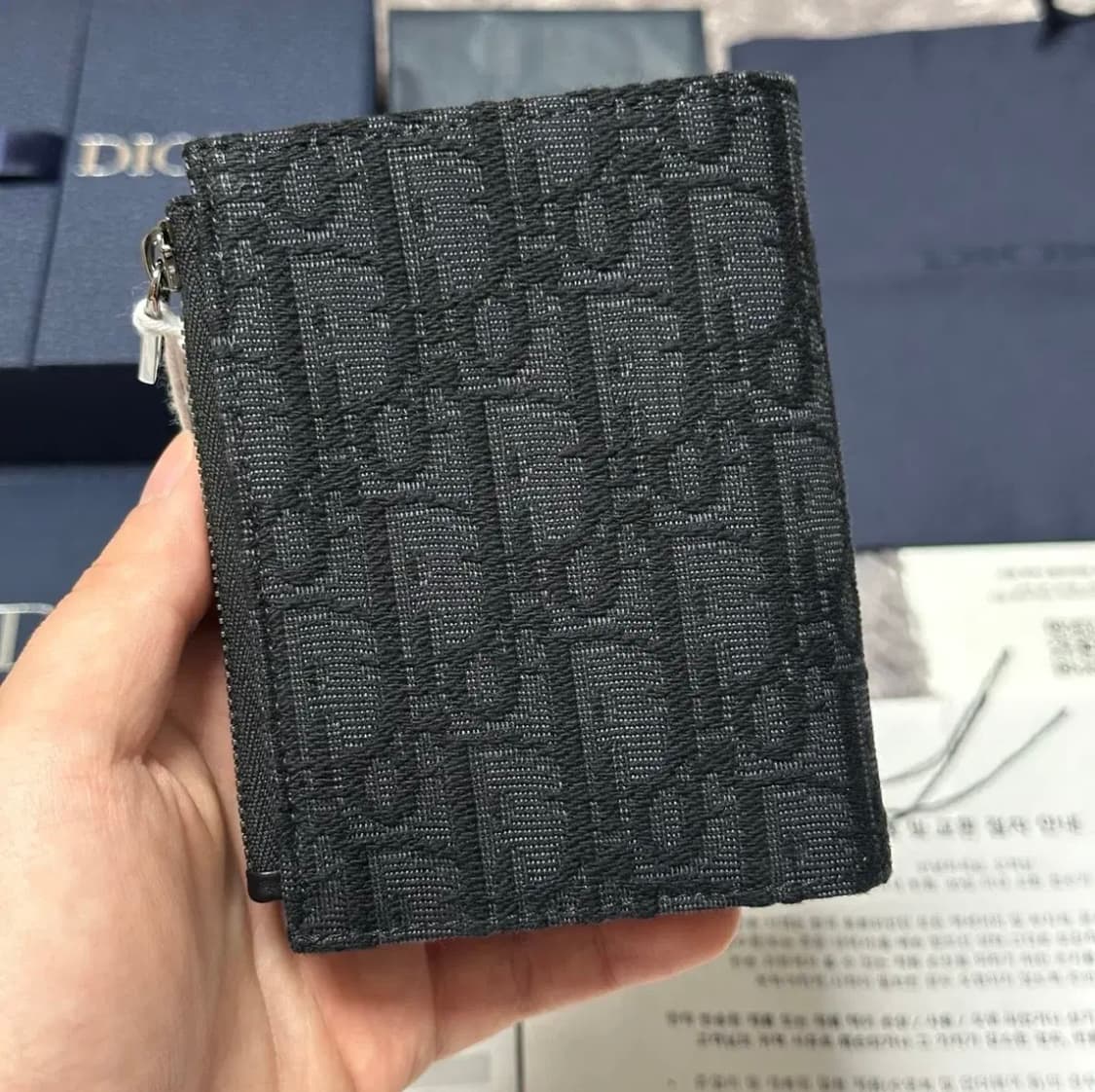 [미사용/새상품] 디올 오블리크 버티컬 컴팩트 반지갑 신형 상품이미지2