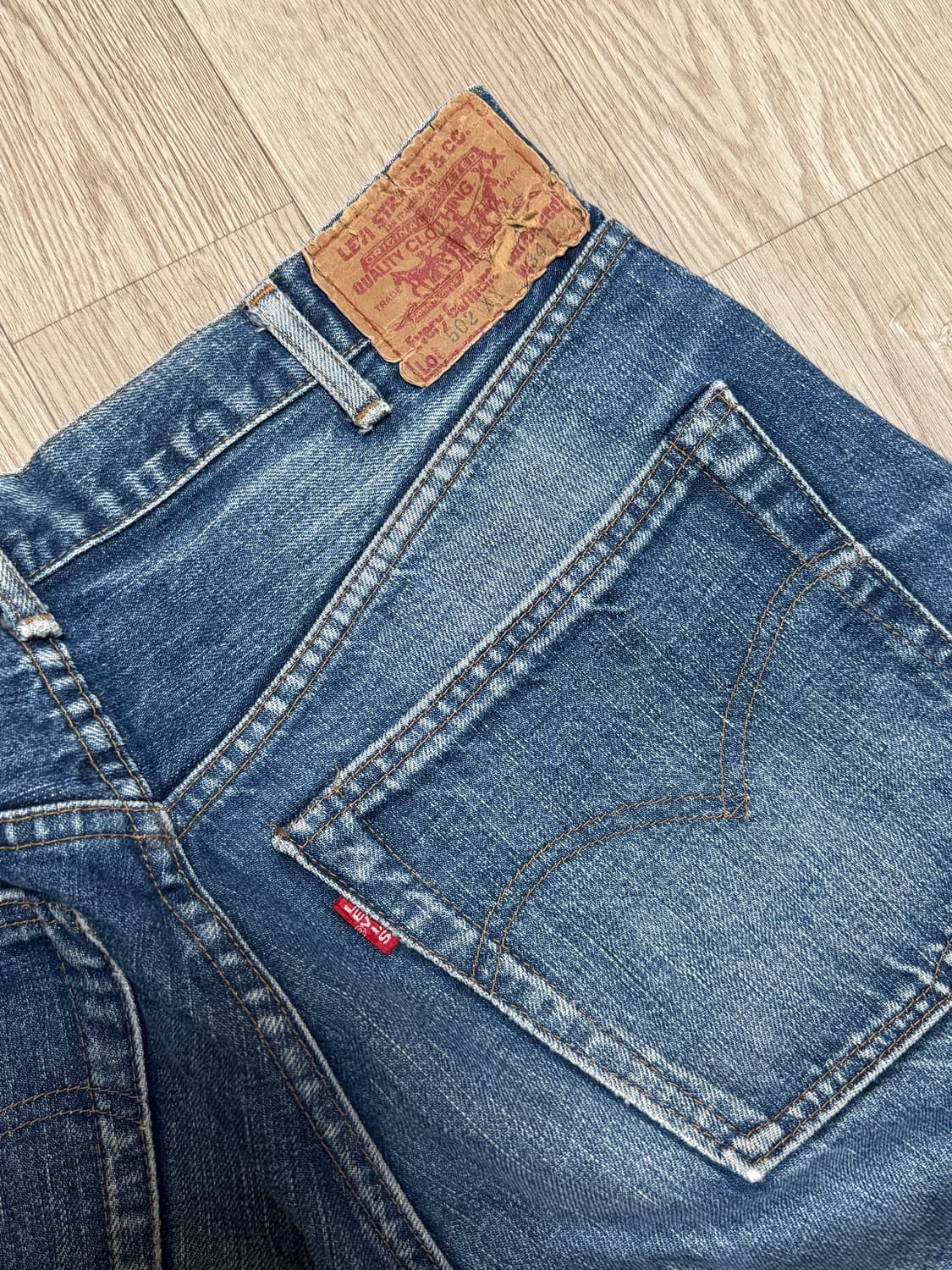 1990s JAPAN 리바이스 502XX 빅 E 셀비지 데님 상품이미지3