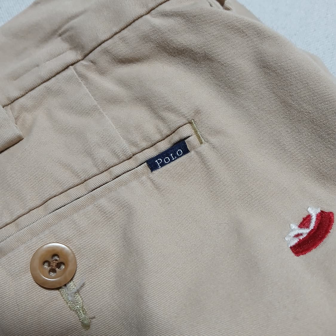 POLO 폴로 랄프로렌 불독 자수 면 반바지 쇼츠 33인치이하 상품이미지2