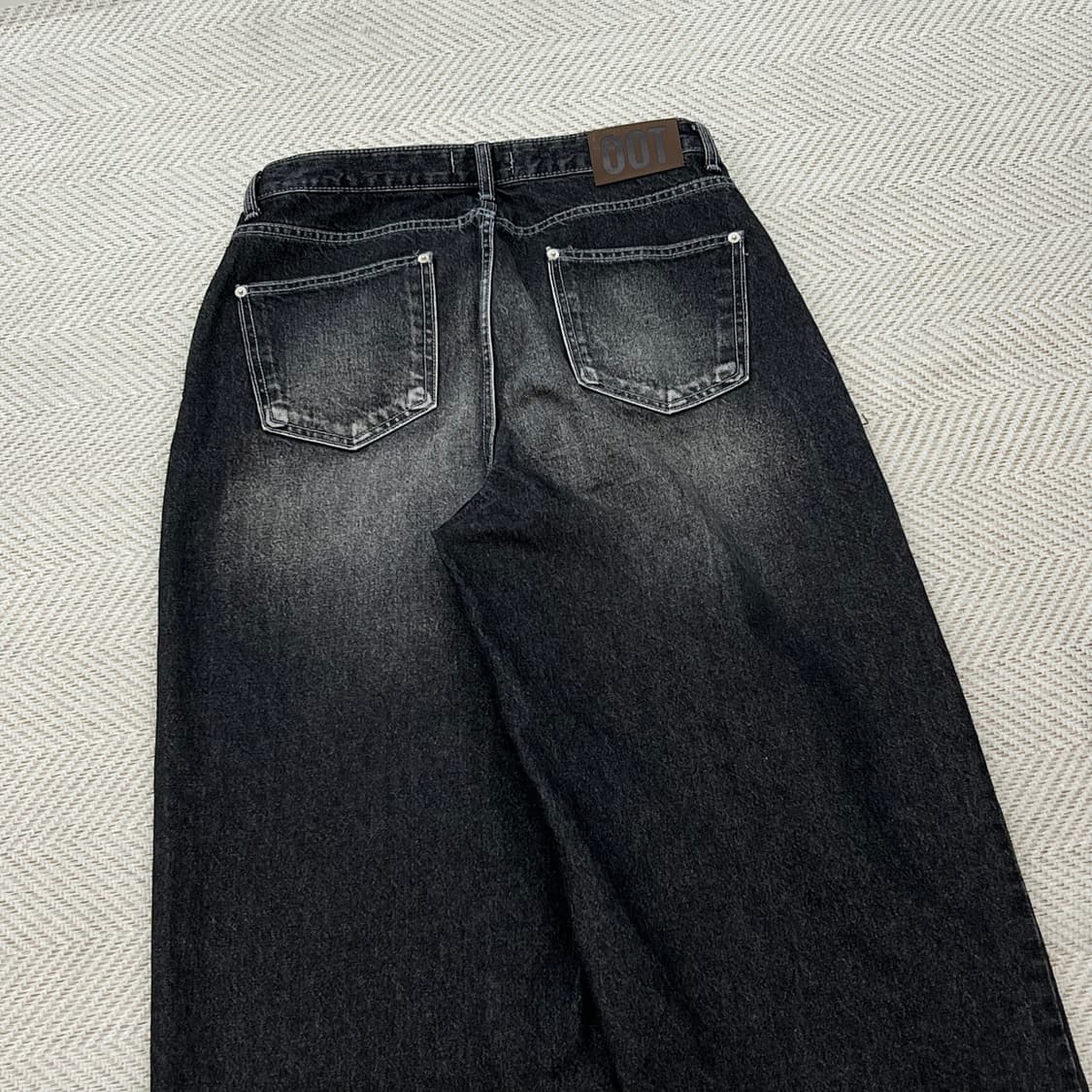 oot 흑청 배기 데님 팬츠 r3584 상품이미지4