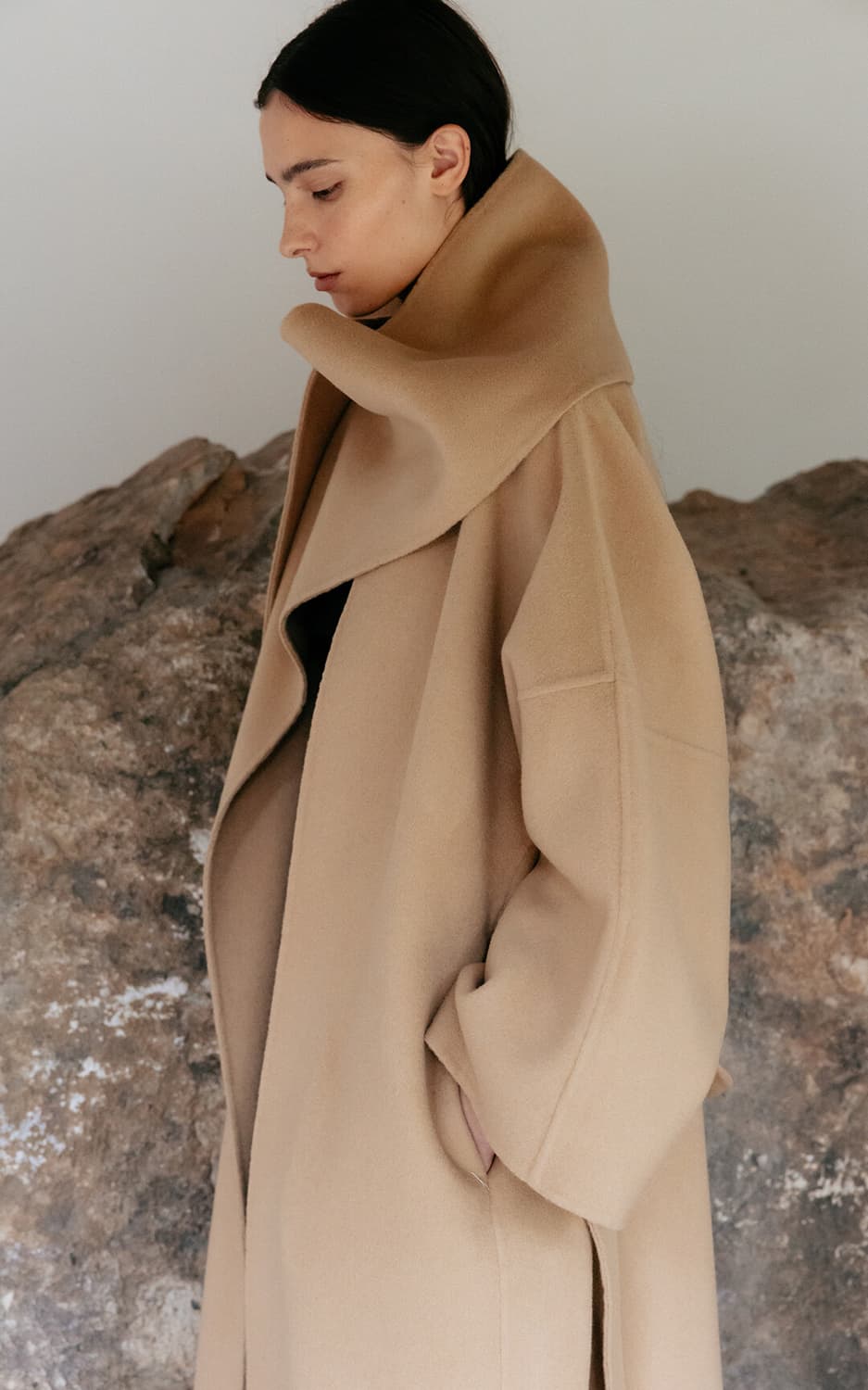 킨더살몬 핸드메이드 머플러 코트 상품이미지4