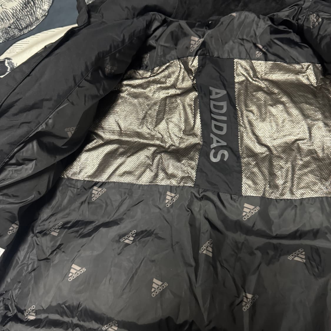 아디다스 구스다운 롱패딩 90 S사이즈  상품이미지5