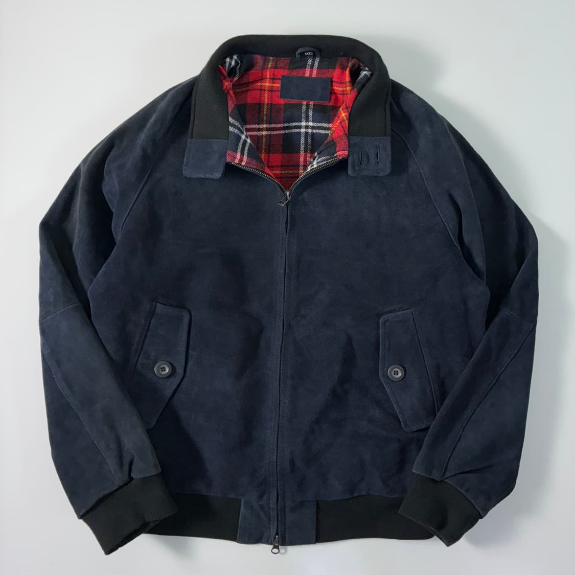 Vintage  스웨이드 네이비 레더 바라쿠타 자켓 상품이미지3