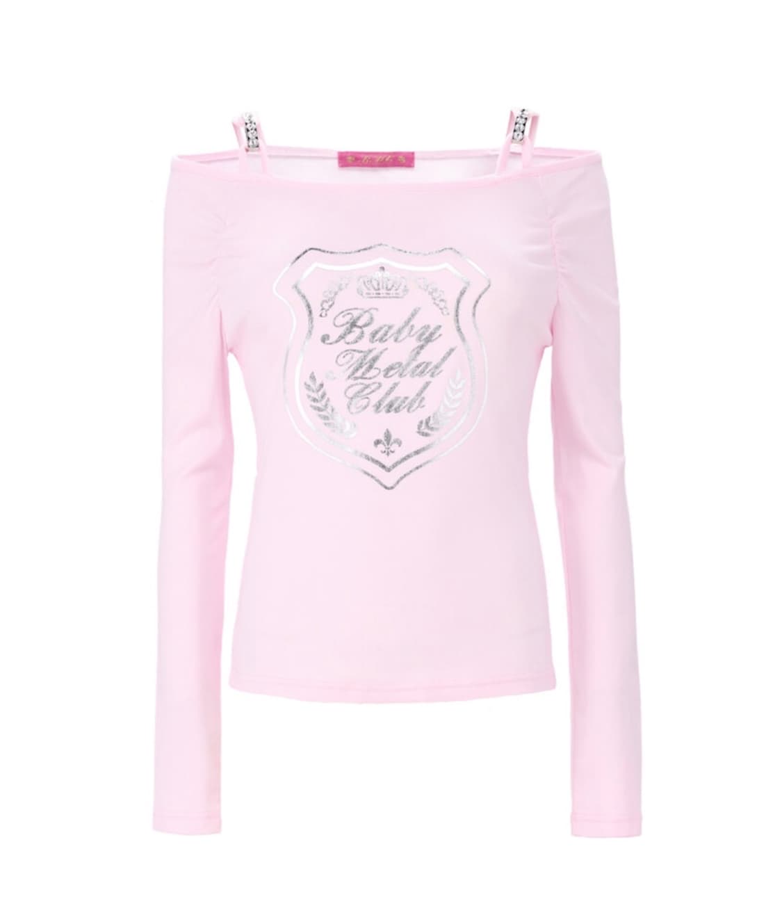 베이비메탈클럽 베메클 다이아몬드 로고 탑 핑크 Diamond logo t 상품이미지1