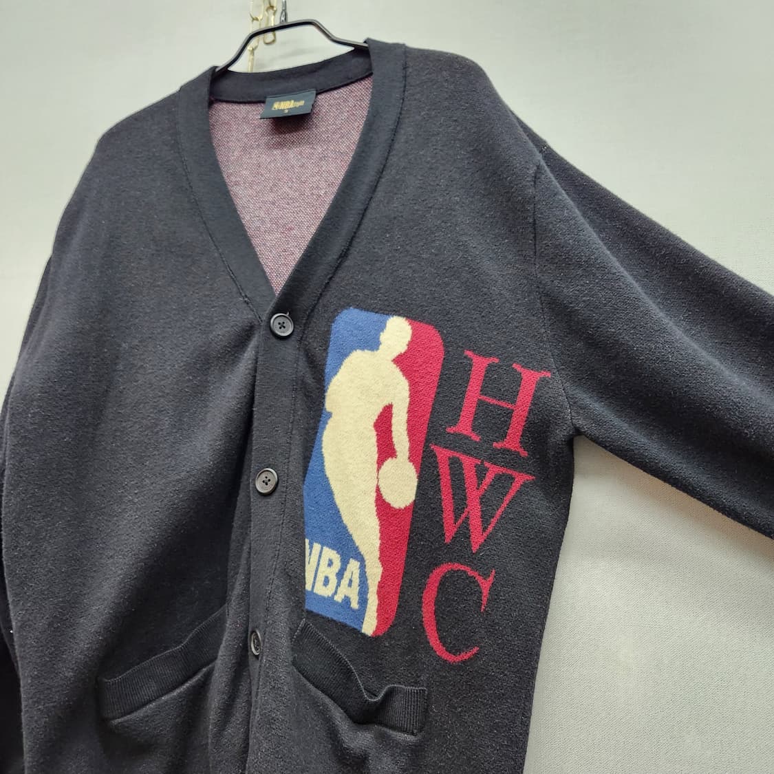 NBA 하드우드 클래식 로고 코튼/캐시미어 가디건 S(L) 상품이미지3