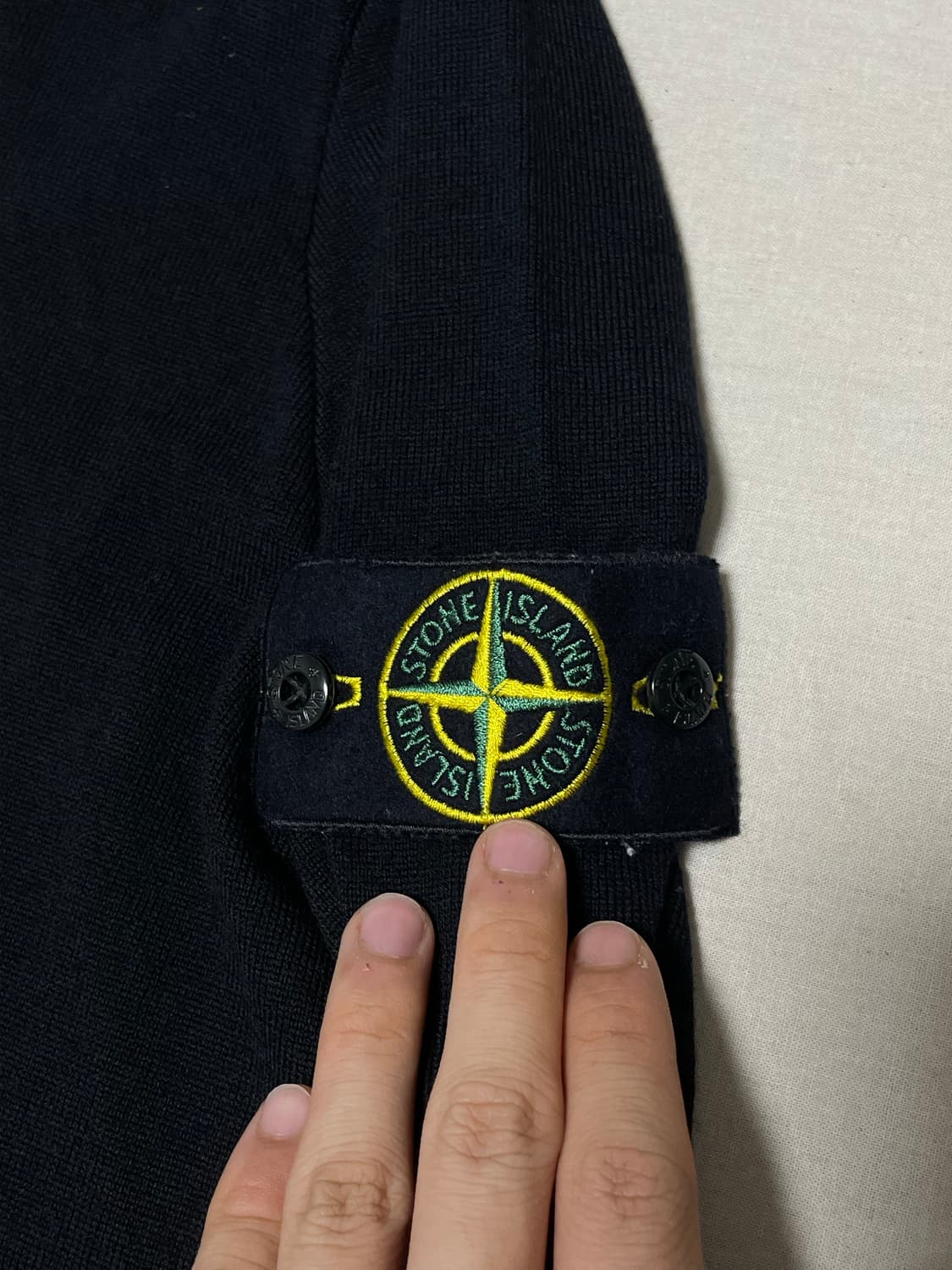 스톤아일랜드 울 니트 블랙 [M] 상품이미지3