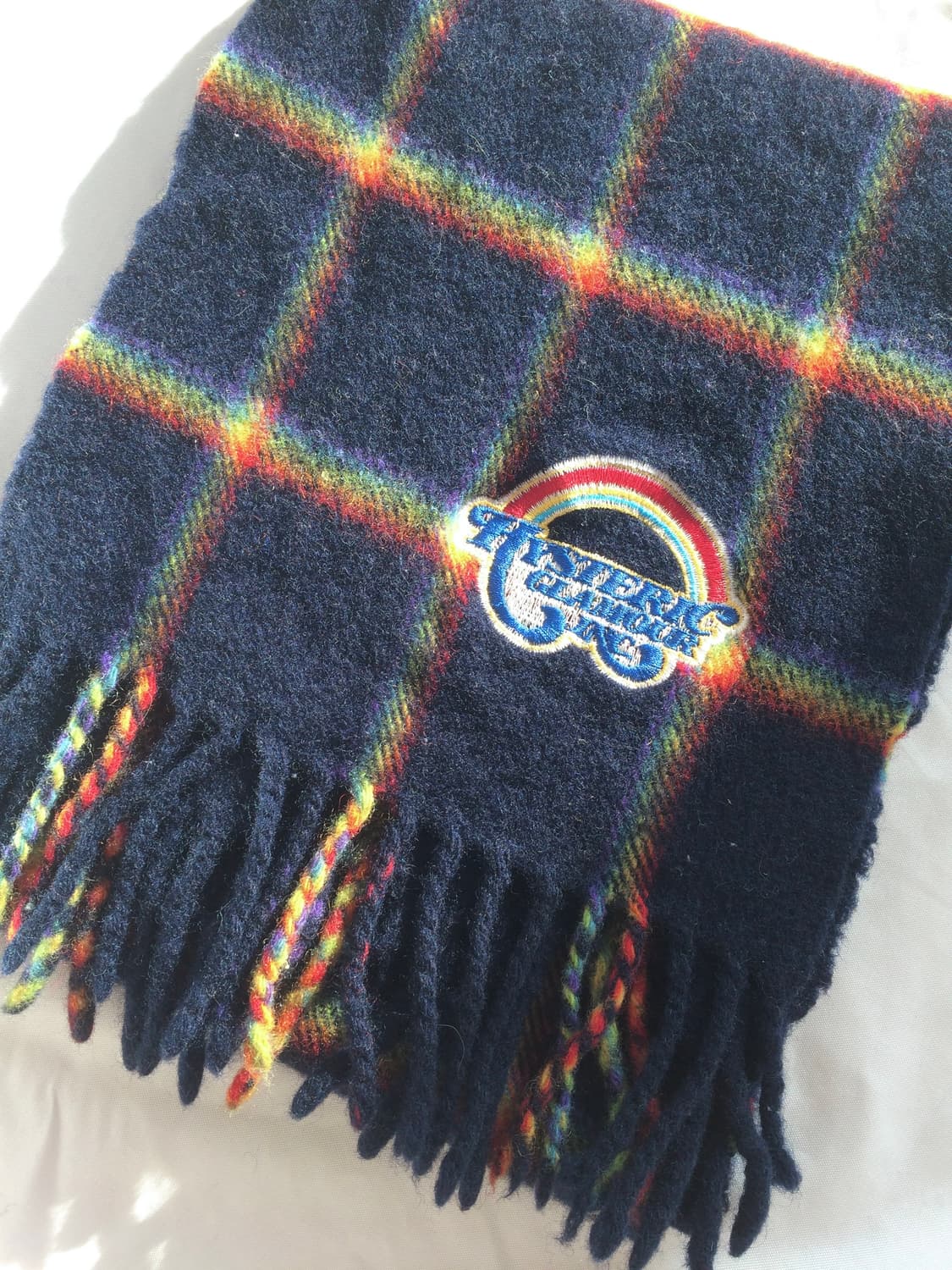 히스테릭 글래머 아카이브 스코틀랜드 램스울 레인보우 목도리 머플러 상품이미지3