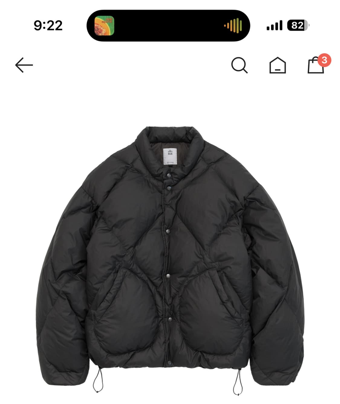 (4새상품) 폴리테루 롬버스 패딩 상품이미지1