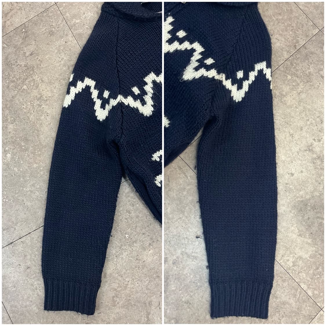 마리떼 프랑소와저버 스웨터 투웨이 집업 네이비 S #csz2798 상품이미지6