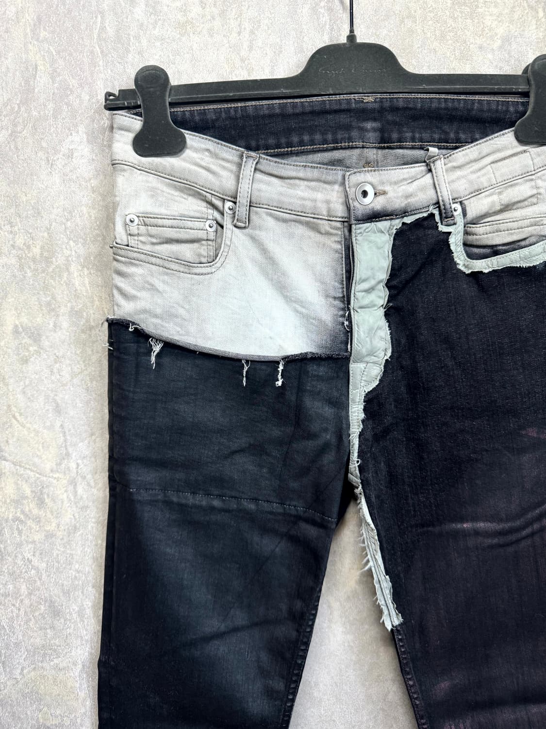 30 / 릭오웬스 화이트 블랙 타이론 진 상품이미지2