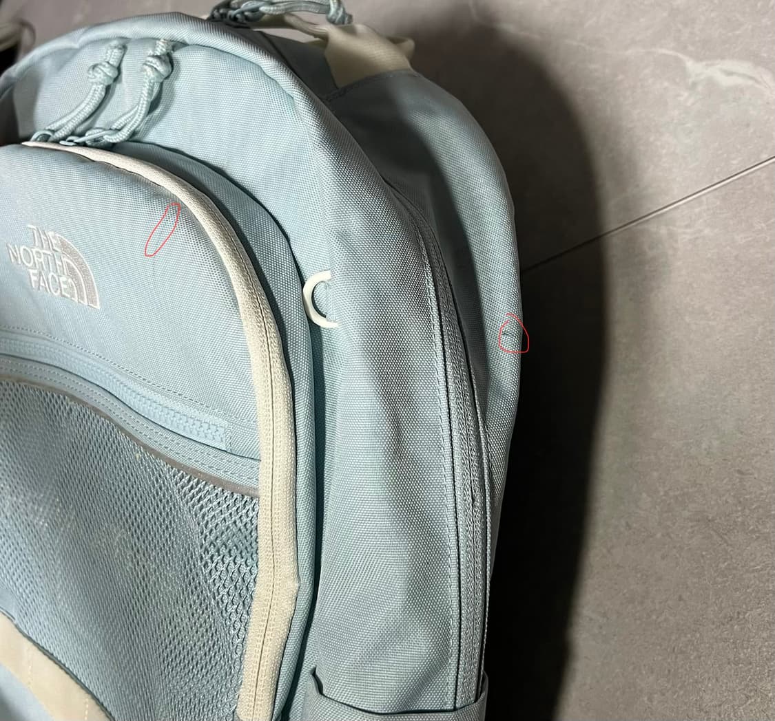 노스페이스 소라색 하늘색 백팩 Y2K 상품이미지4