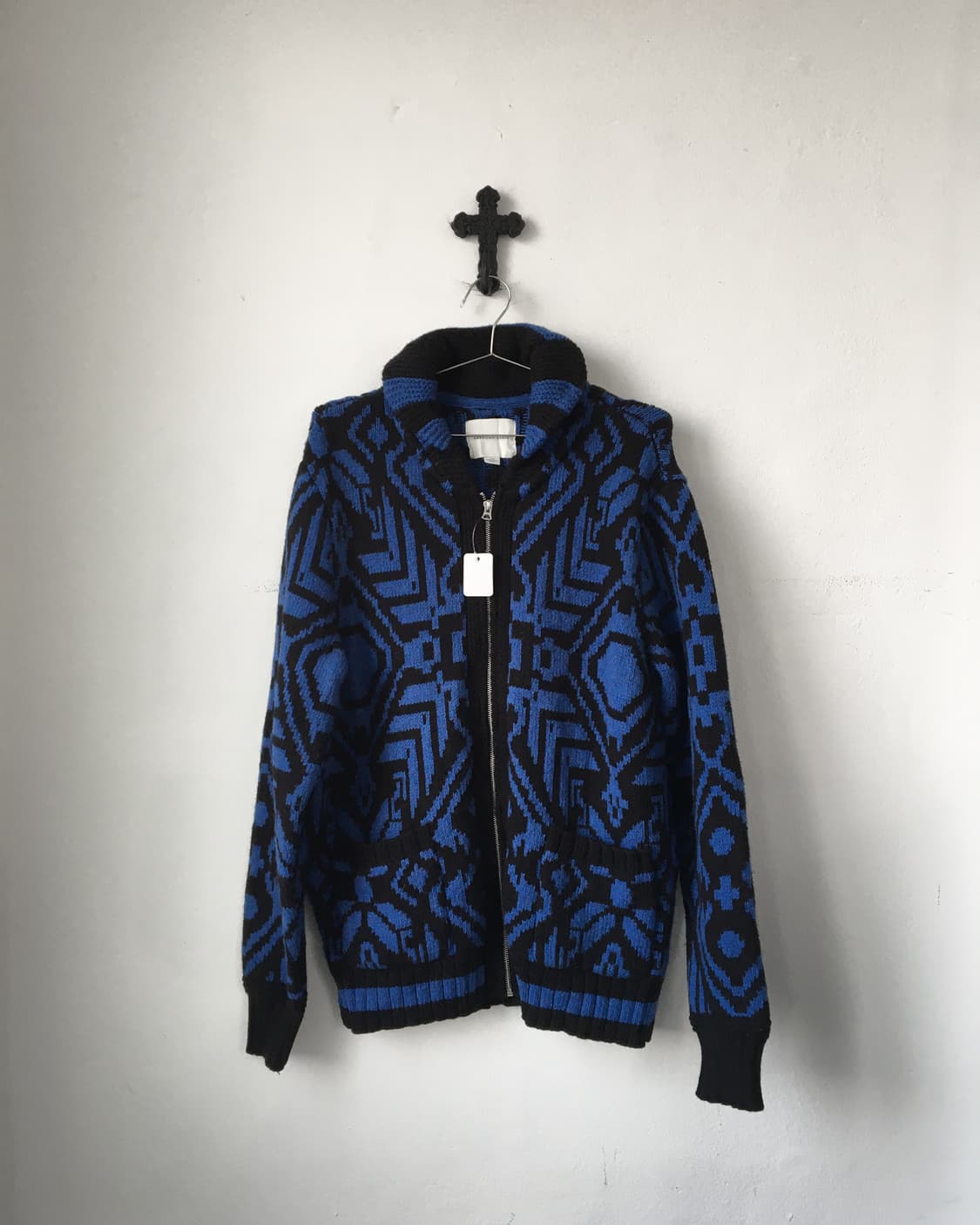 Native pattern knit zip up 상품이미지2