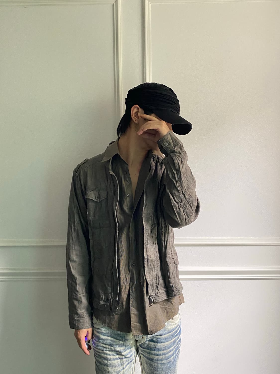 Y2K Grunge Military Jacket 상품이미지8