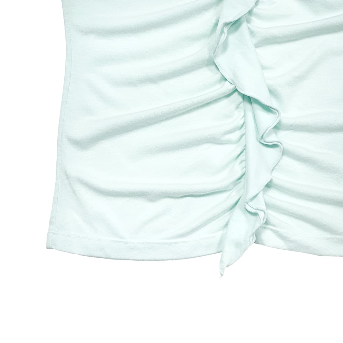 민트 프릴 슬림 티셔츠 상품이미지4