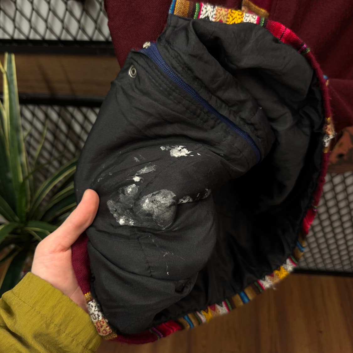 JPN VINTAGE 에스닉 패턴 패치워크 코튼 자켓 레드 상품이미지6