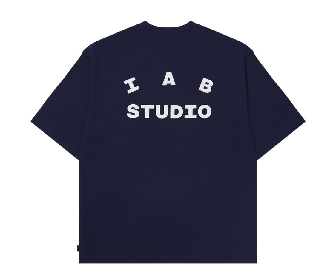 아이앱 스튜디오 반팔 네이비 상품이미지1