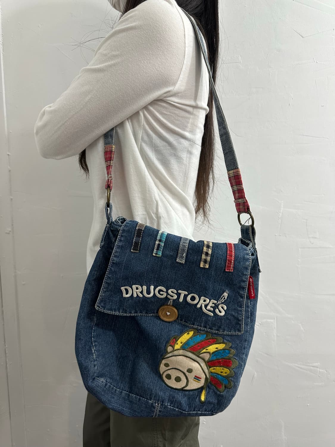 drug store’s denim crossbag 상품이미지5
