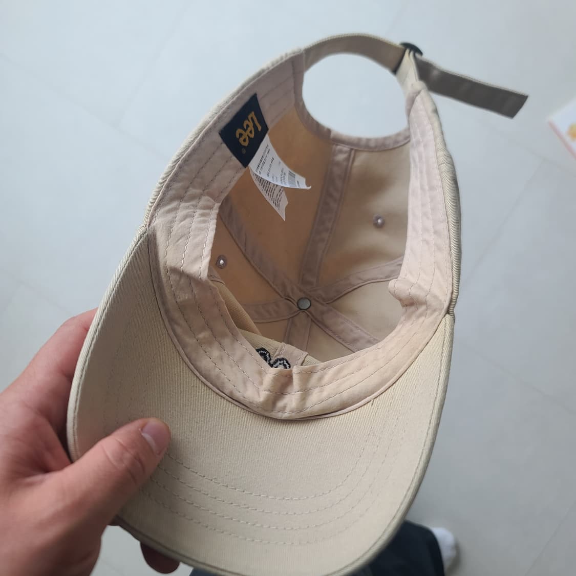 lee  모자 베이지 팝니다. 상품이미지2