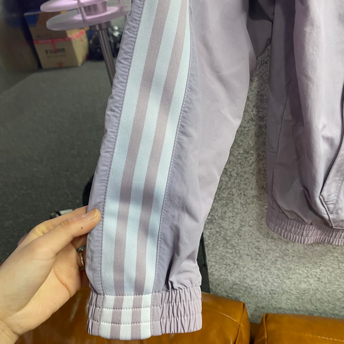 아디다스 우븐 락업 트랙탑 라벤더 자켓 B4148 상품이미지5