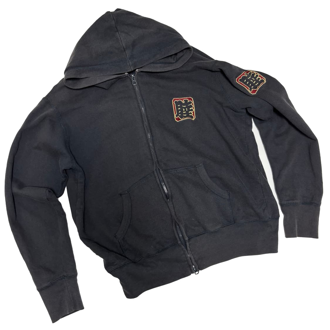 피그먼트 워싱 후드 집업 상품이미지3