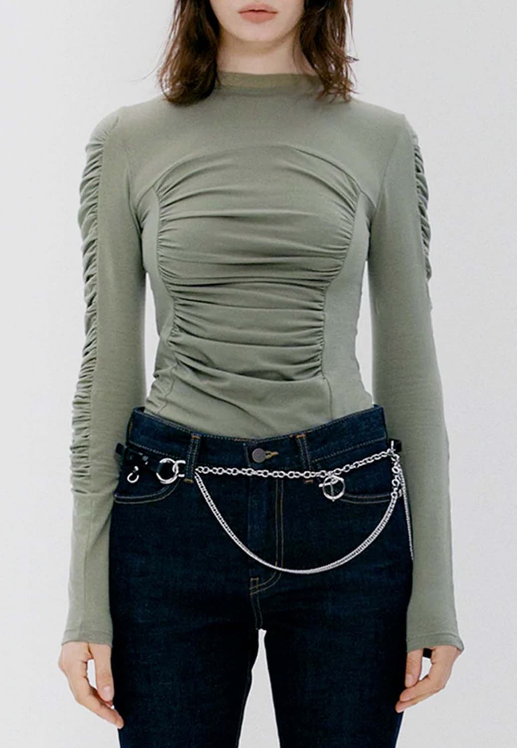 [새상품]TheOpenProduct 더오픈프로덕트 러치 롱슬리브 상품이미지1