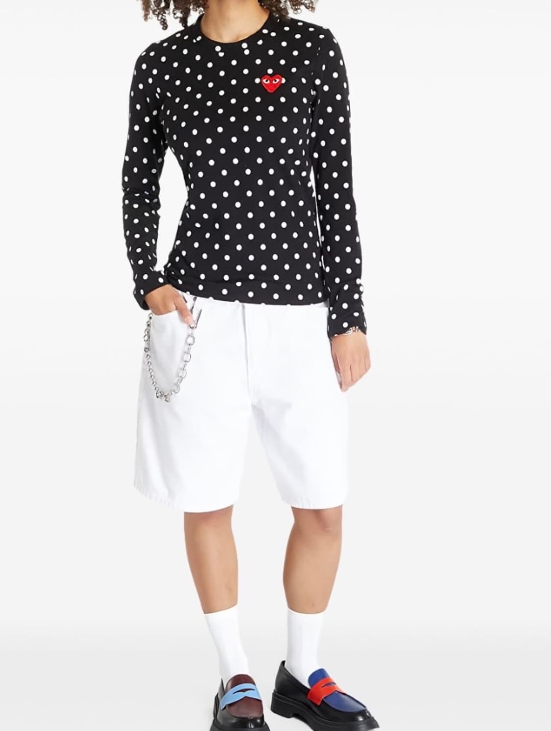 꼼데가르송 도트 긴팔 롱슬리브 상품이미지2