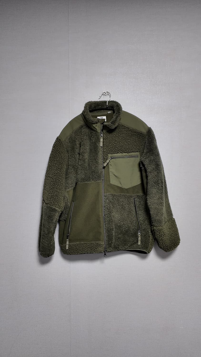 유니클로 엔지니어드가먼츠 후리스, 카키, M  상품이미지1