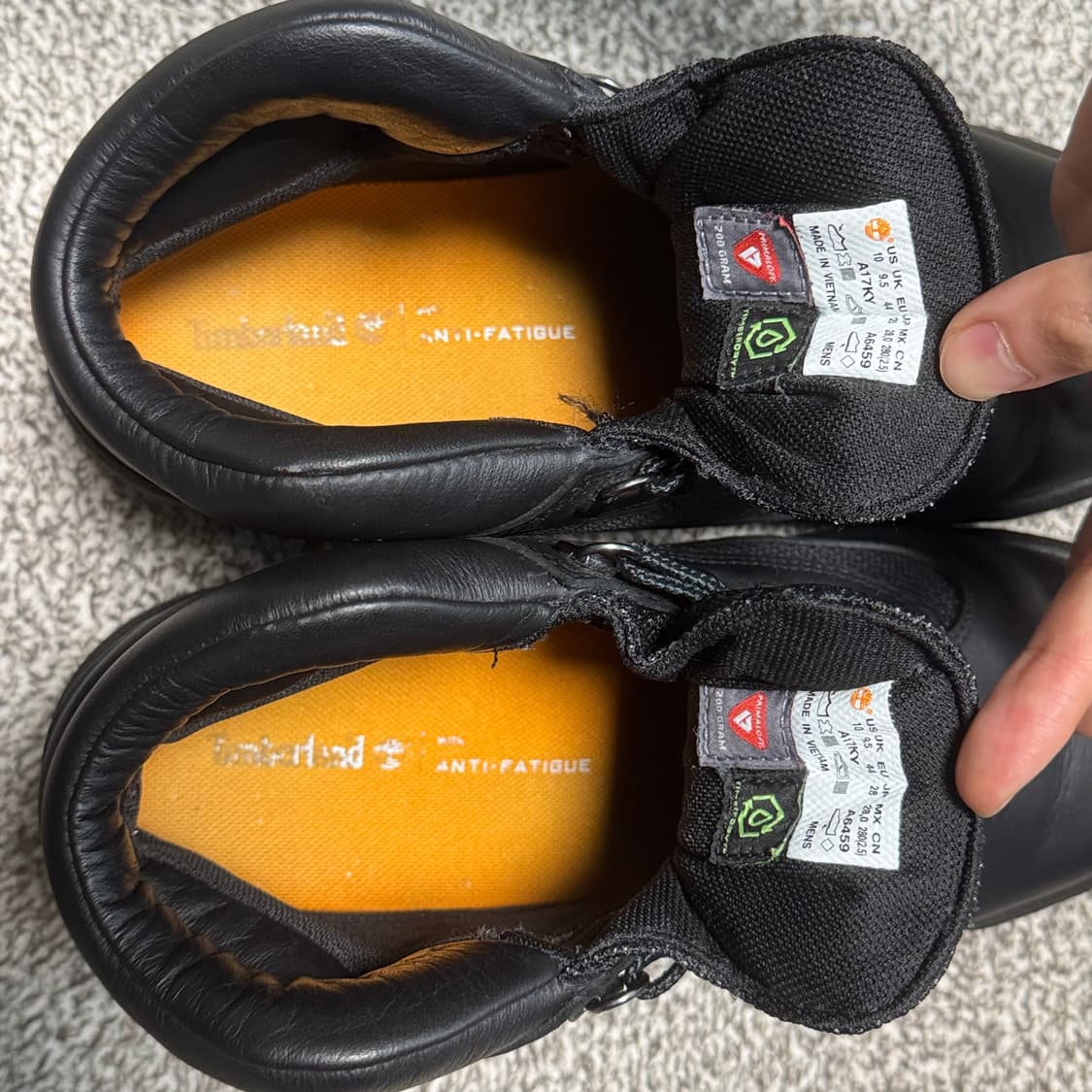 [280] 팀버랜드 워터프루프 필드 부츠 블랙 미디움 하이킹부츠 상품이미지8