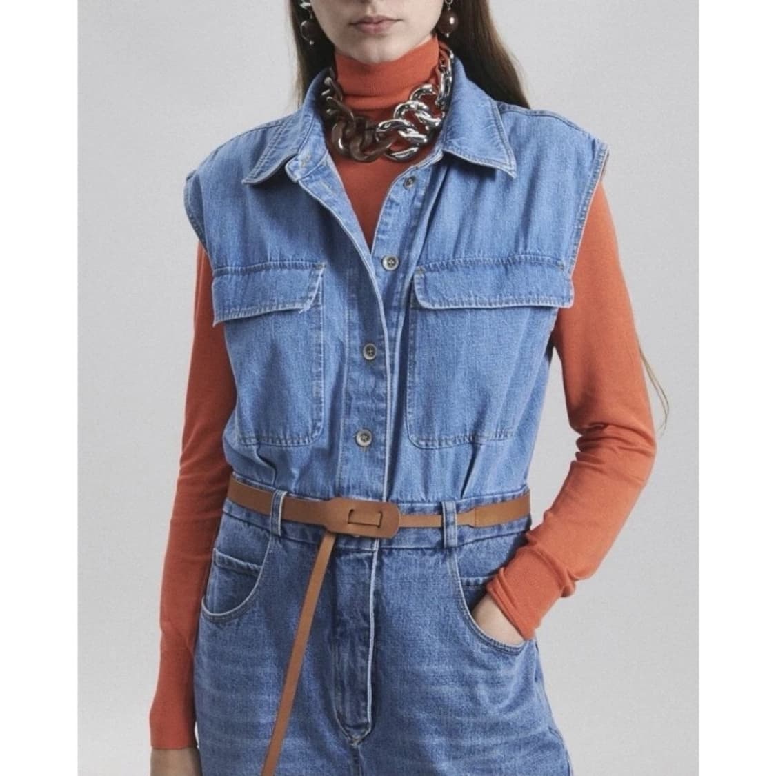 레이첼 코미 RACHEL COMEY 데님 점프수트 상품이미지2
