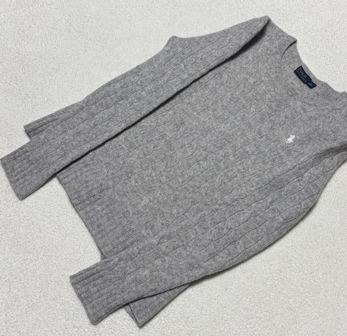 폴로 랄프로렌 그레이 울/캐시미어 니트 상품이미지7