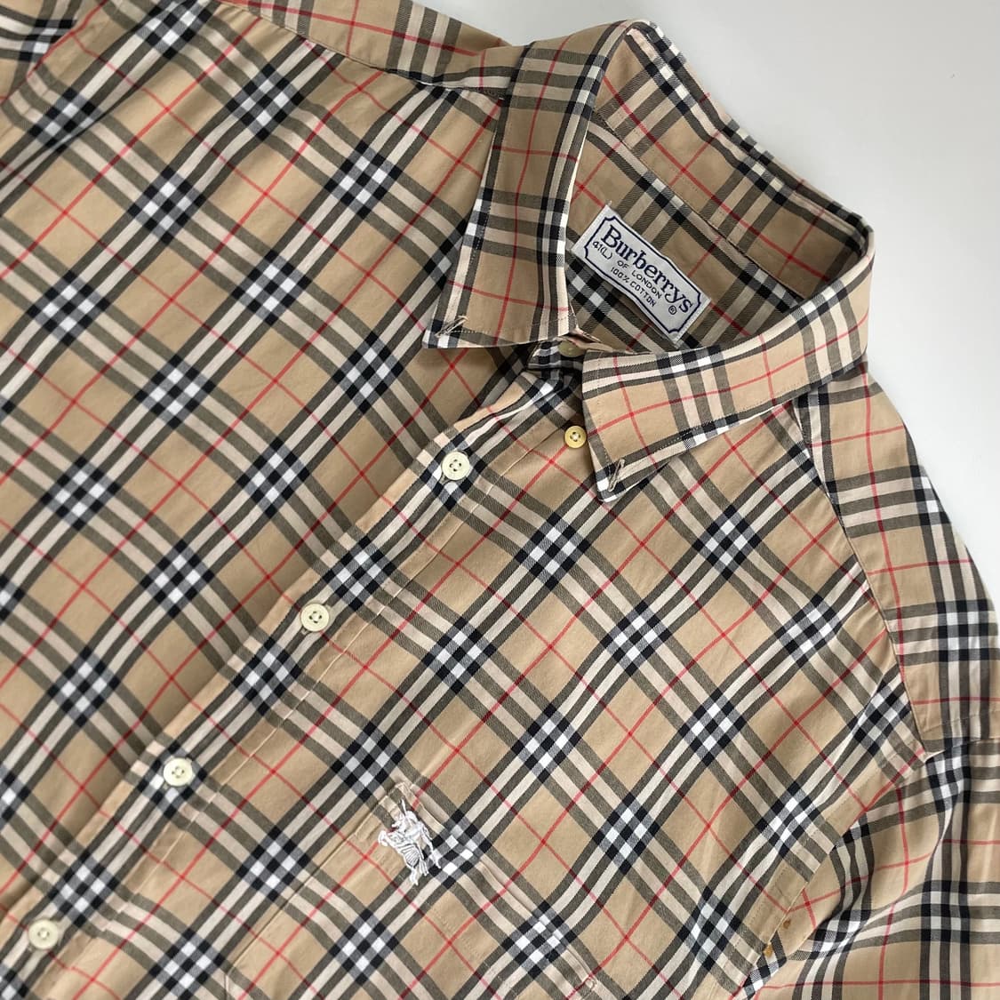 Burberry  버버리 노바체크 자수 셔츠 상품이미지3