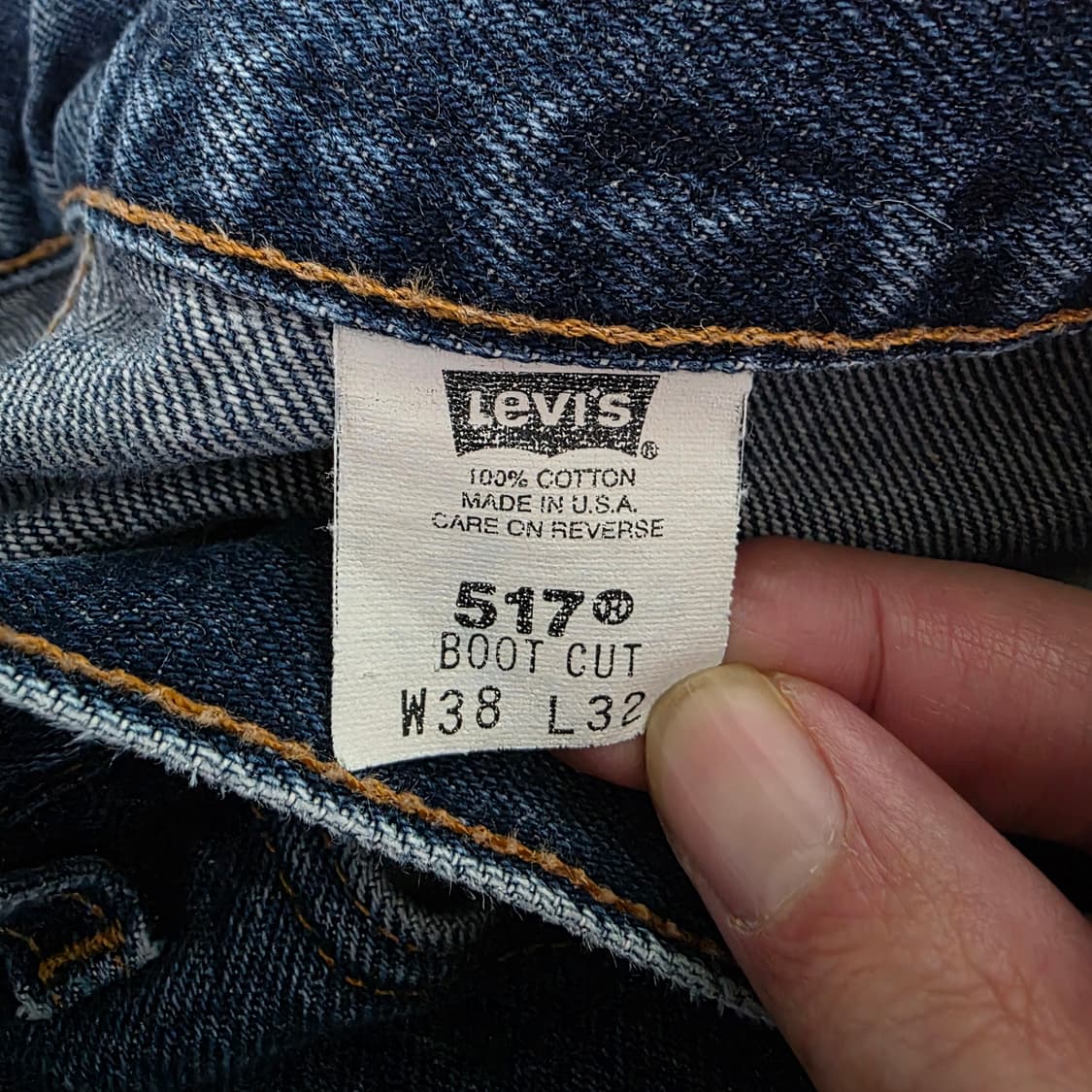 [38X32] 00s 빈티지 리바이스 517 부츠컷 데님 인디고 2 상품이미지7