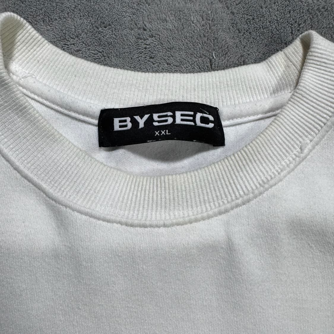 BYSEC 화이트 MMA 오버핏 반팔 상품이미지4