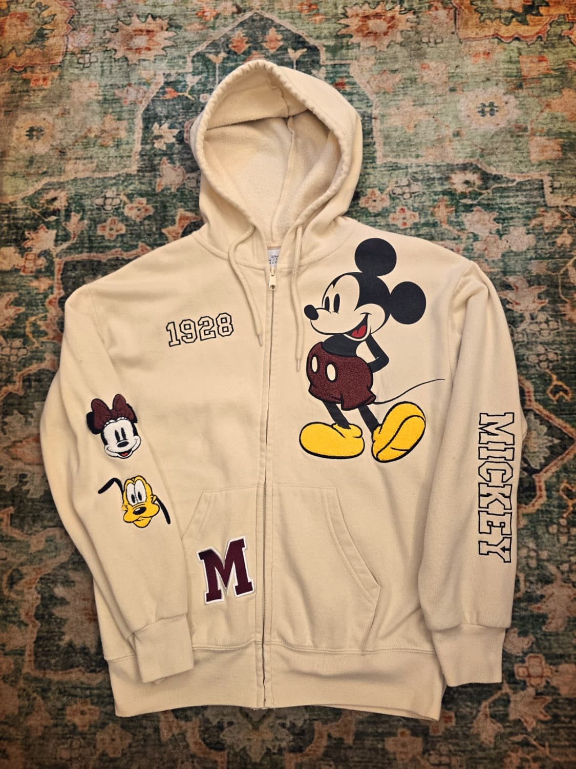 90s빈티지 디지니 미키마우스  후드집업 상품이미지1