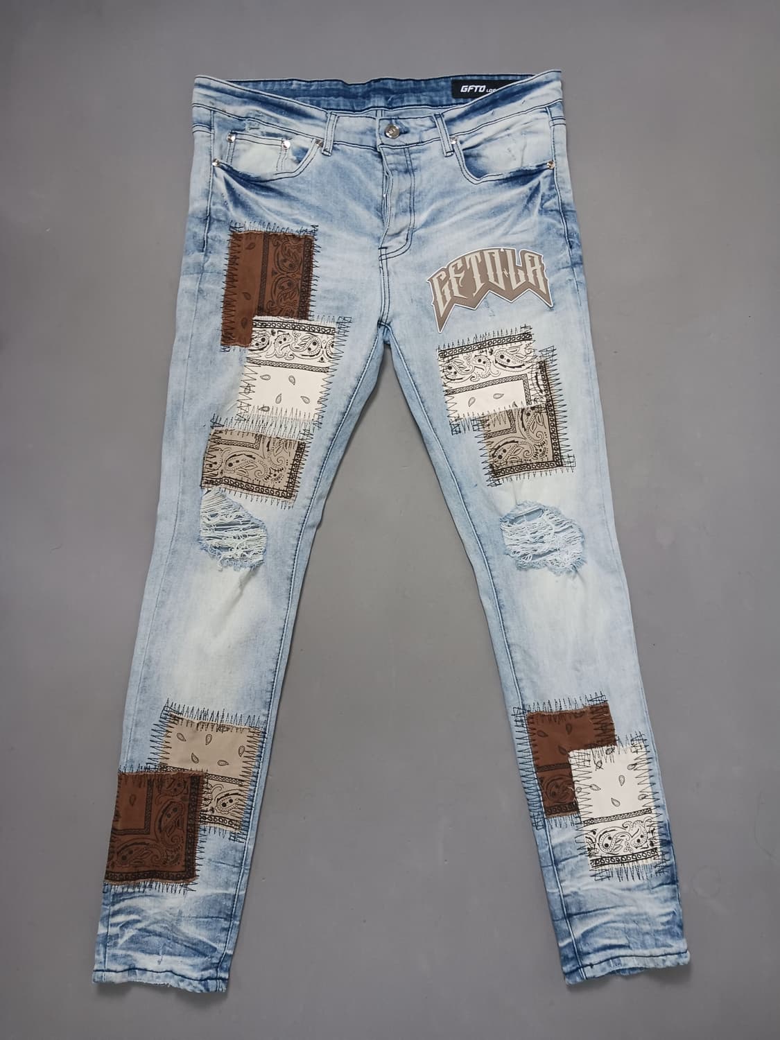 [36] GFTD 로스앤젤레스 패치워크 스키니진 청바지 기프티드 상품이미지1