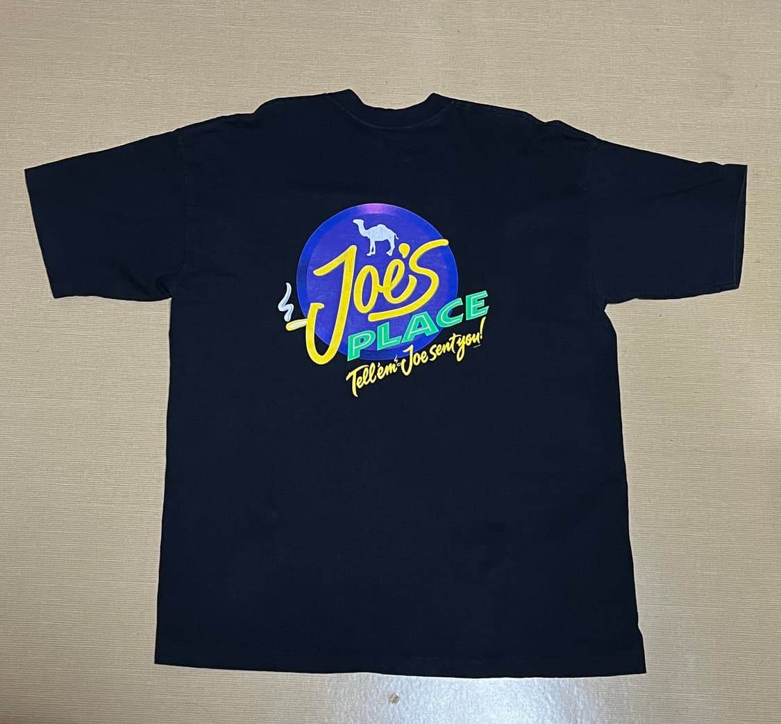 [XL] 빈티지 카멜 Joe's Place 반팔셔츠 상품이미지3