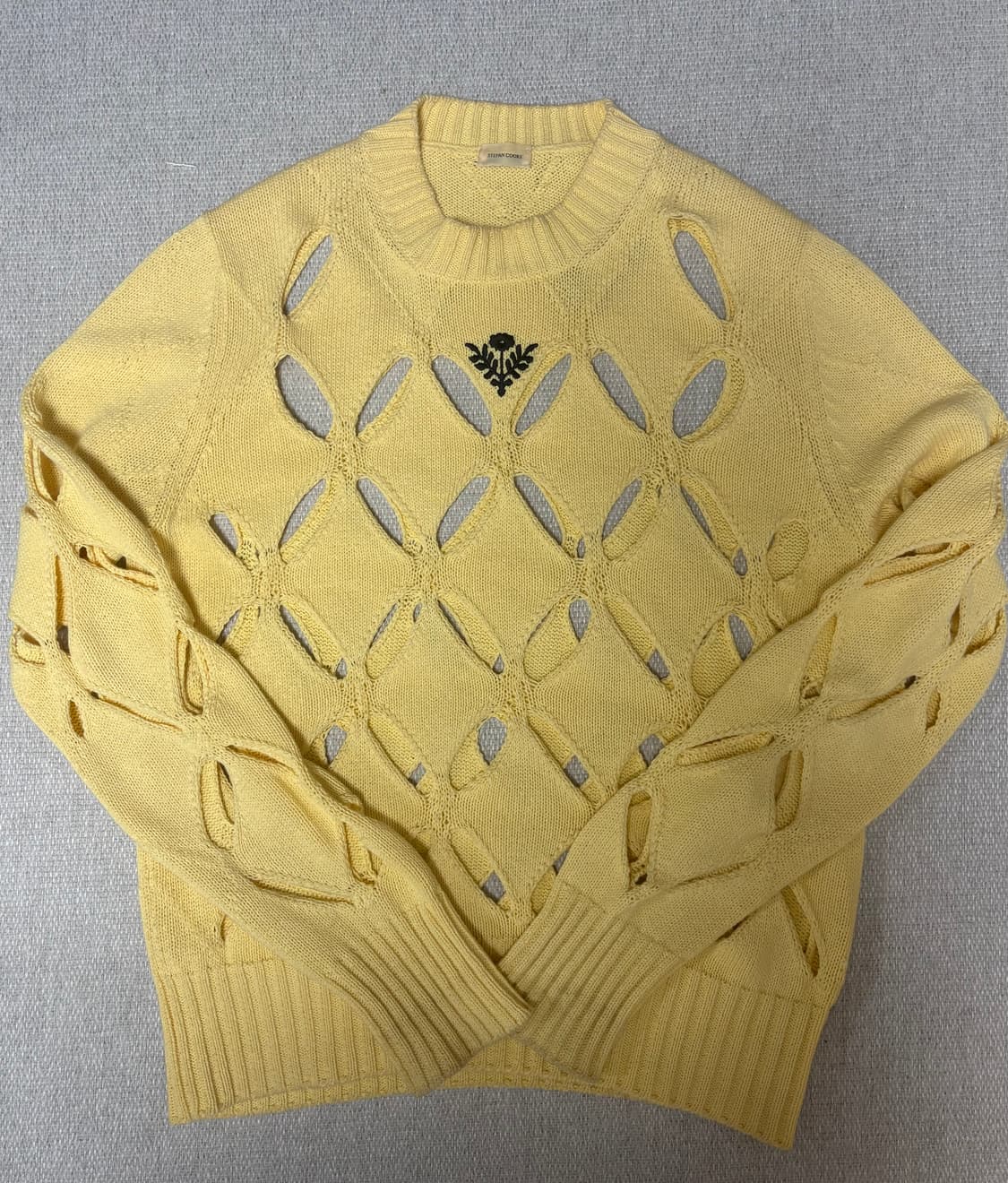 스테판쿡 슬래시 니트 옐로우 s 상품이미지1