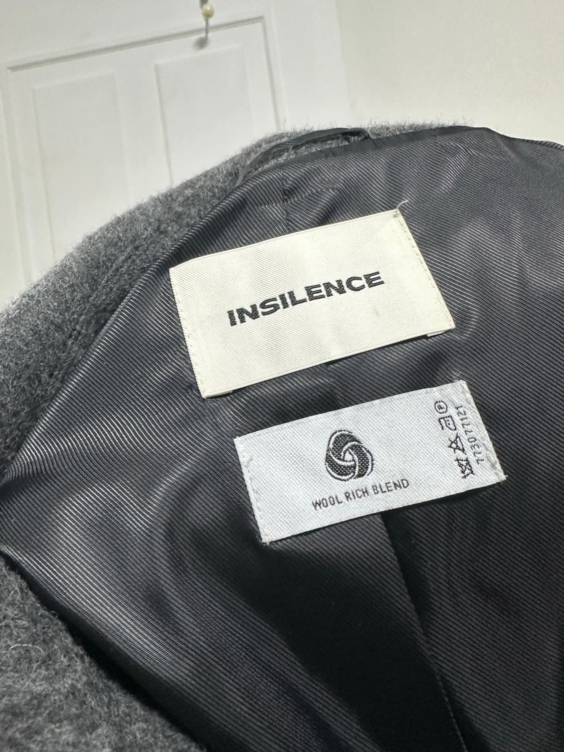 인사일런스 우먼 래글런 알파카 로브 코트 상품이미지3