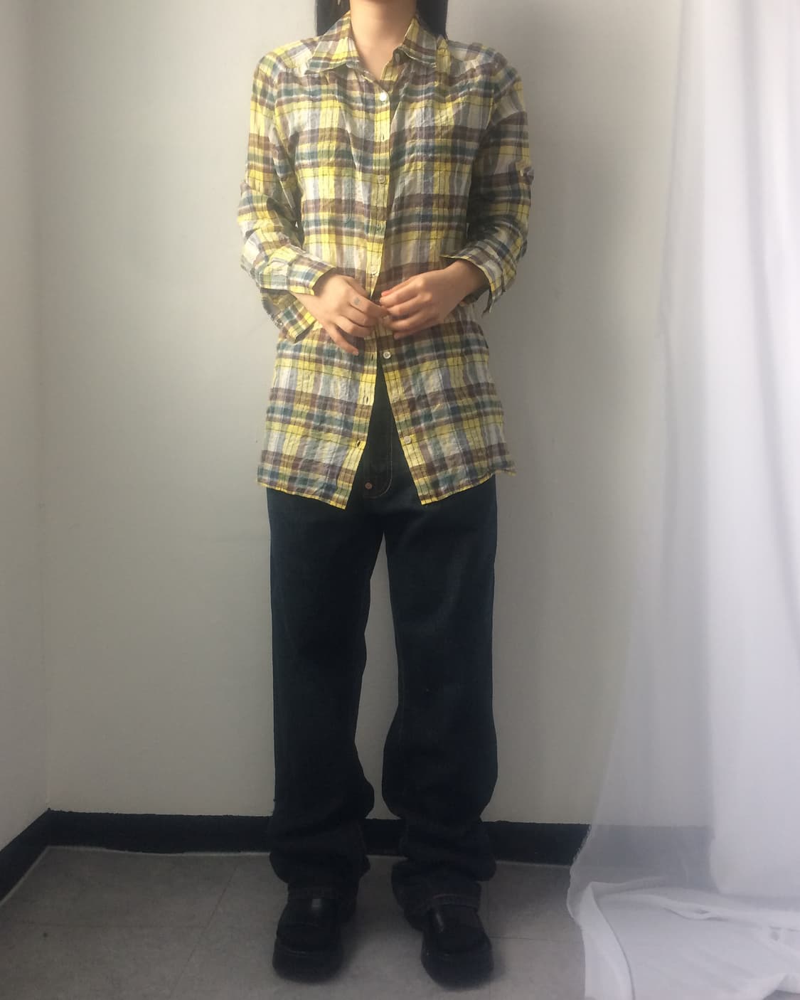 Check pattern shirt 상품이미지4