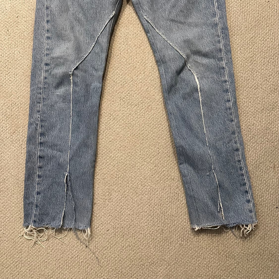 OLD PARK(올드파크) 리워크 데님 팬츠 상품이미지2