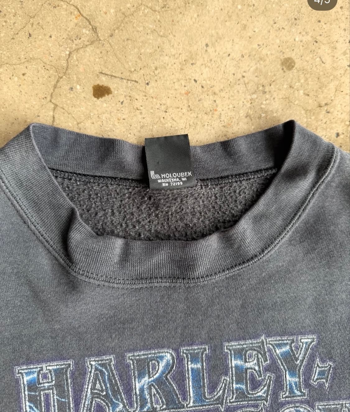 90s harley lightning sweat(4g seller) 상품이미지5