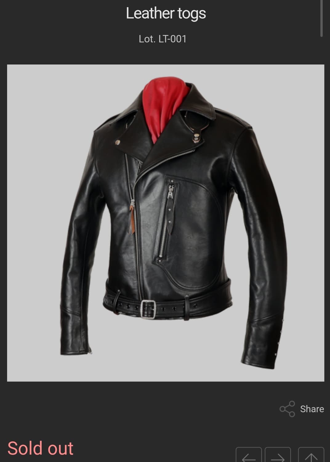 마스터필름 레더토그스 라이더자켓 상품이미지1