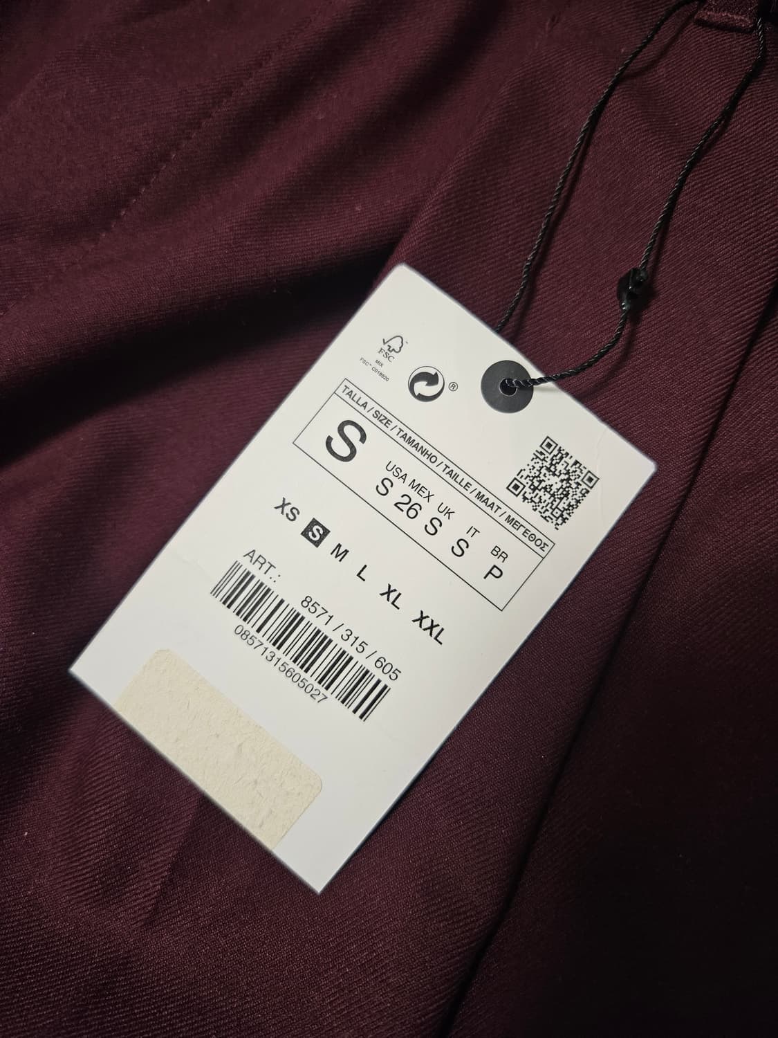 자라 벨티드 투턱 세미와이드 슬랙스 S 새상품 상품이미지4