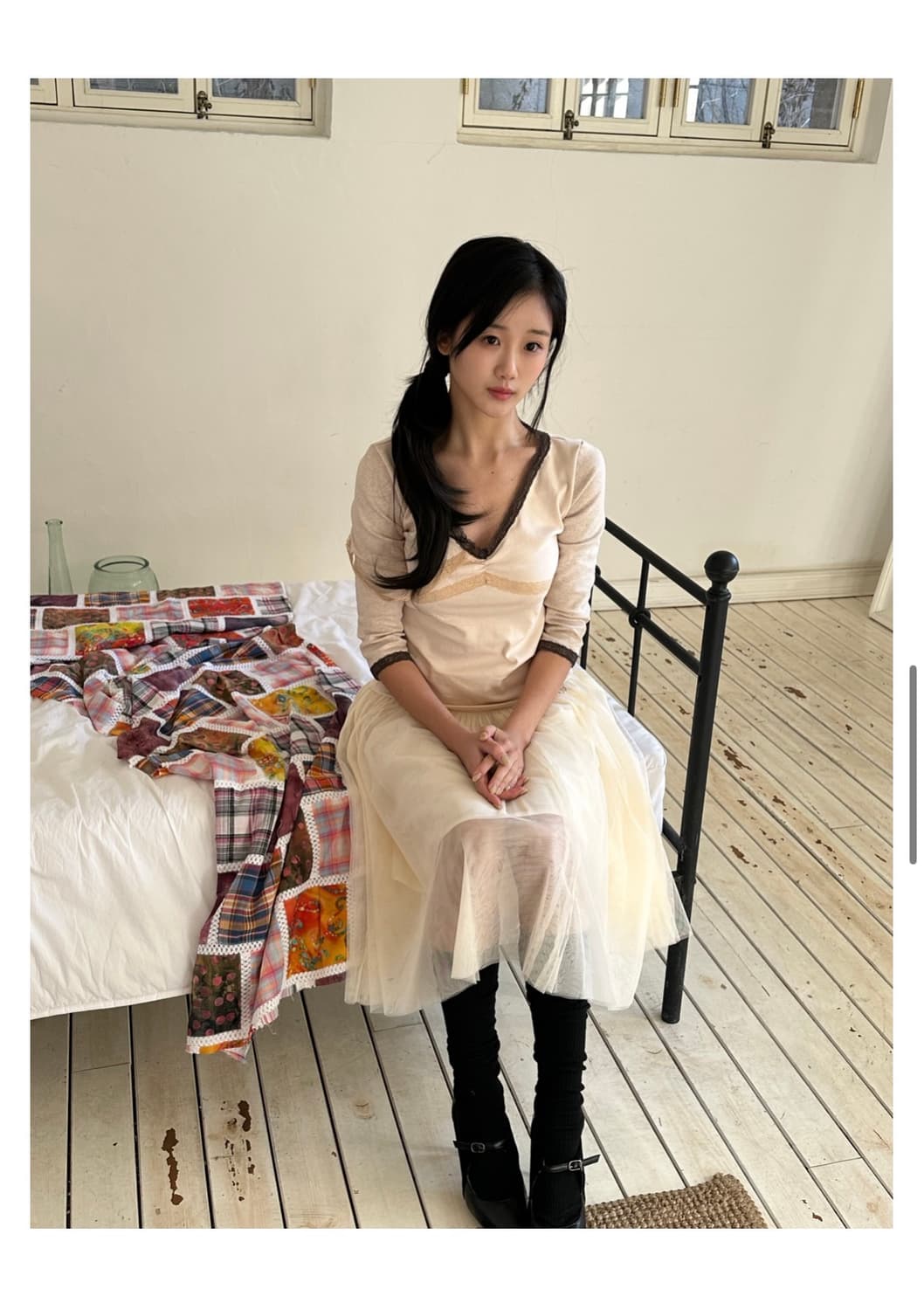 인앤양인하모니 레이스탑 핑크 상품이미지3