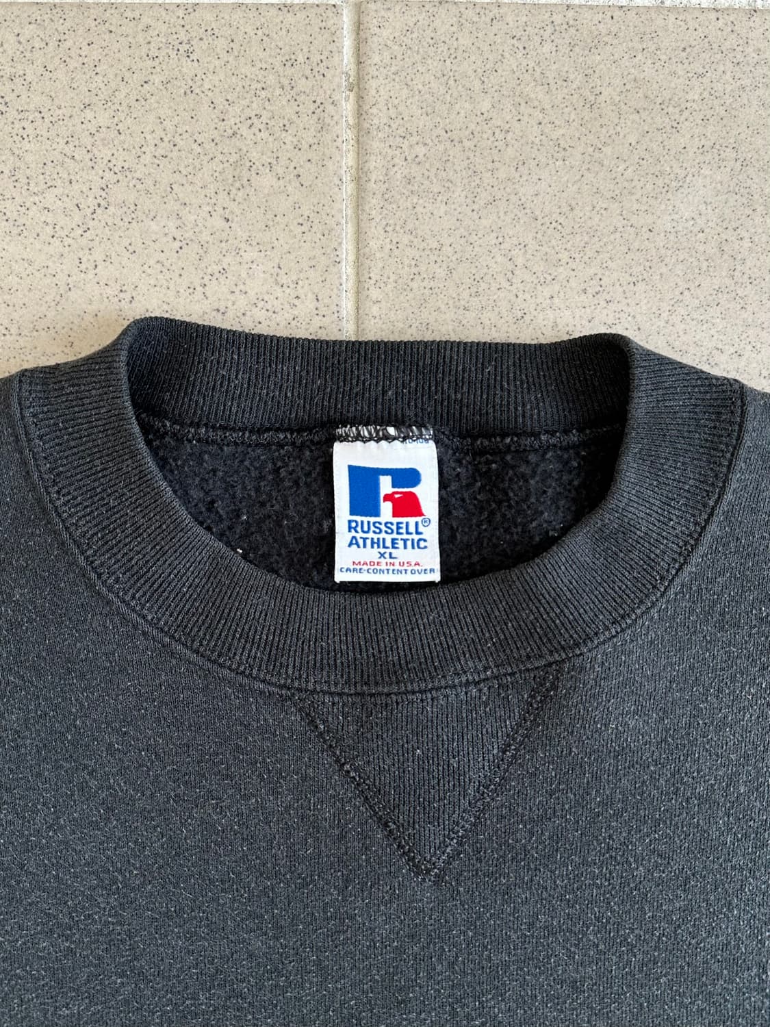 90s 빈티지 러셀 스웻셔츠 블랙 XL USA 상품이미지6