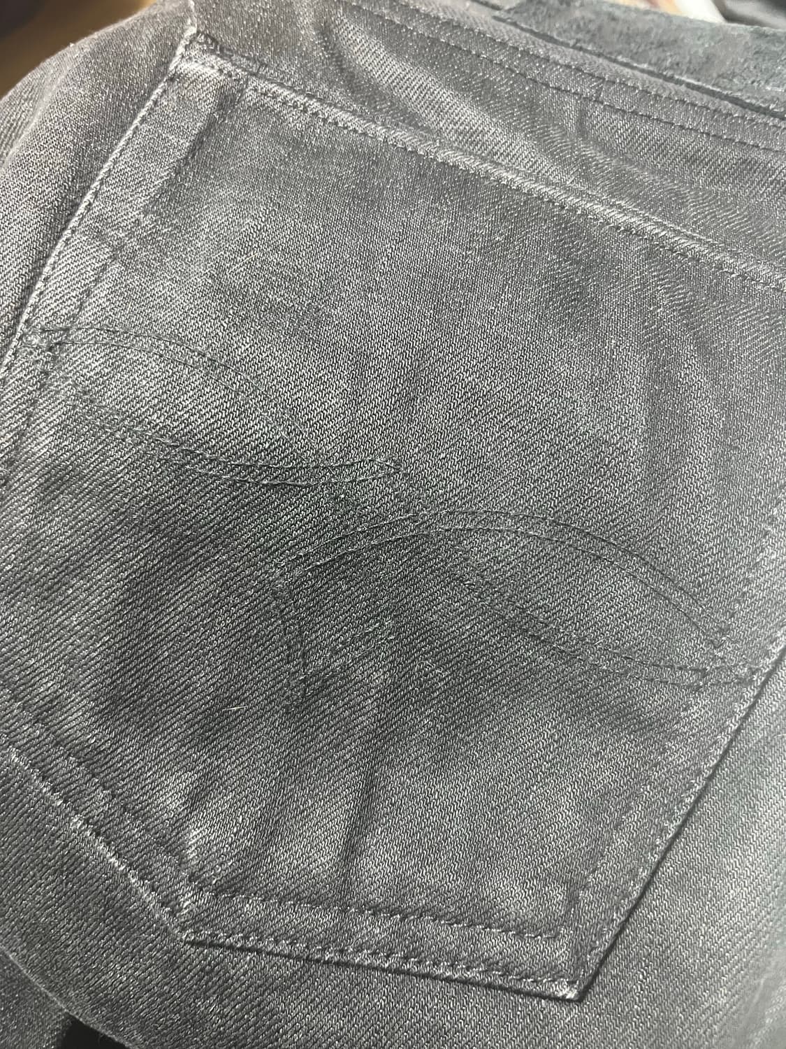 RRL USA 생산 로우스트레이트 뉴블랙온블랙 32x32 상품이미지4