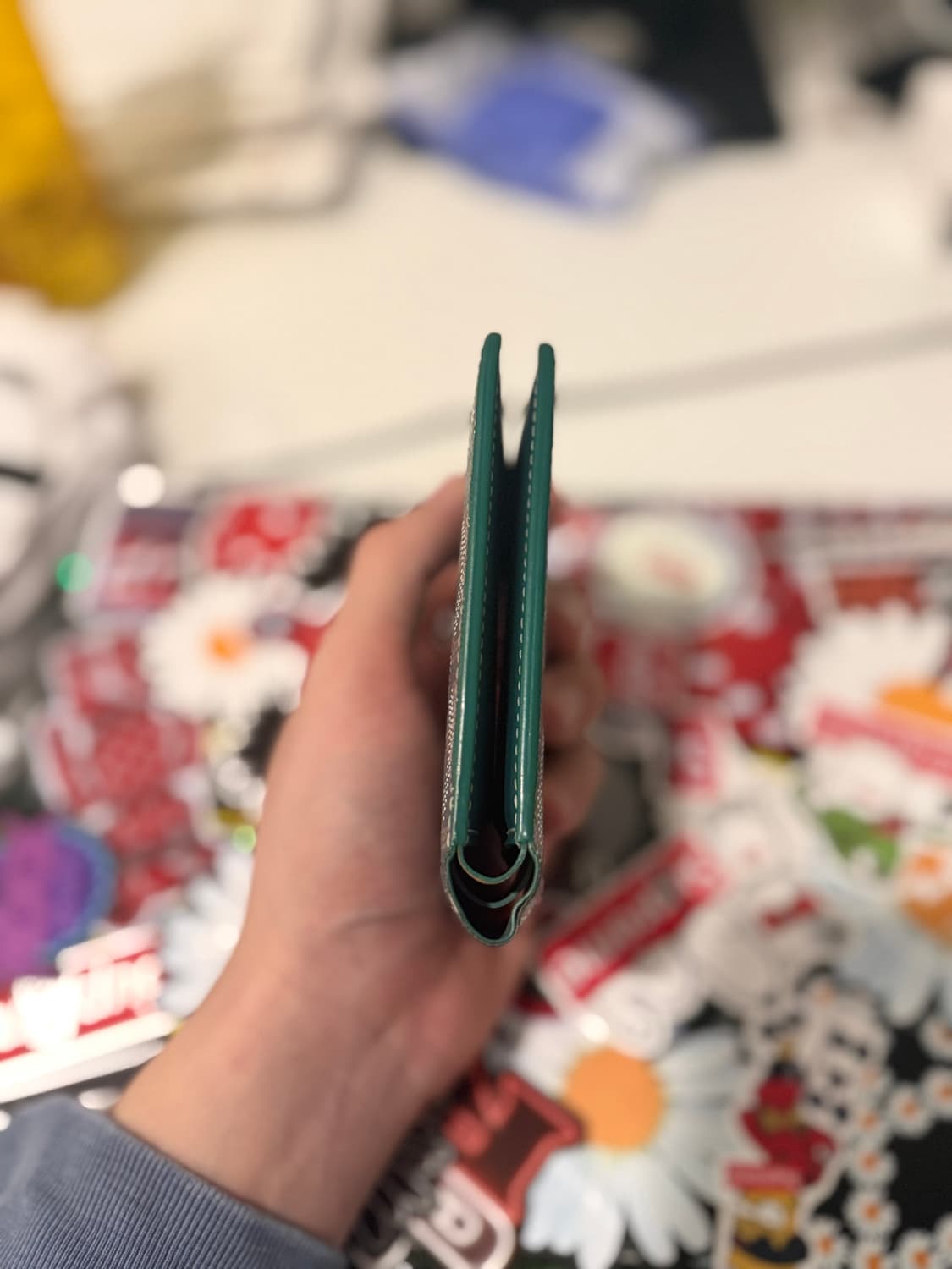 고야드 반지갑 그린 상품이미지3