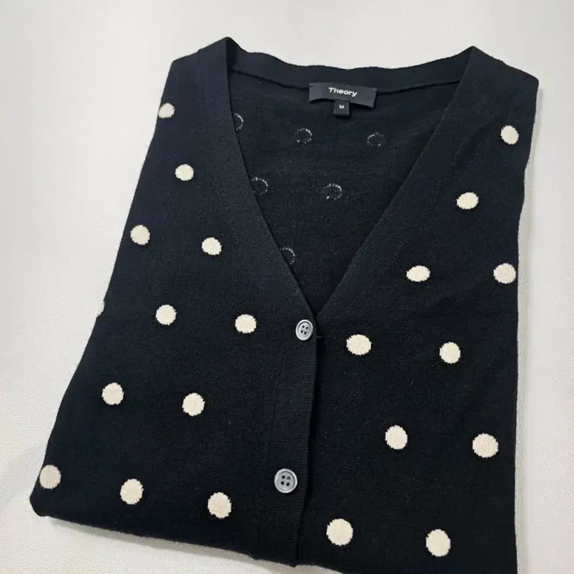 띠어리(Theory) 폴카 도트 울 가디건 ~55반 상품이미지6