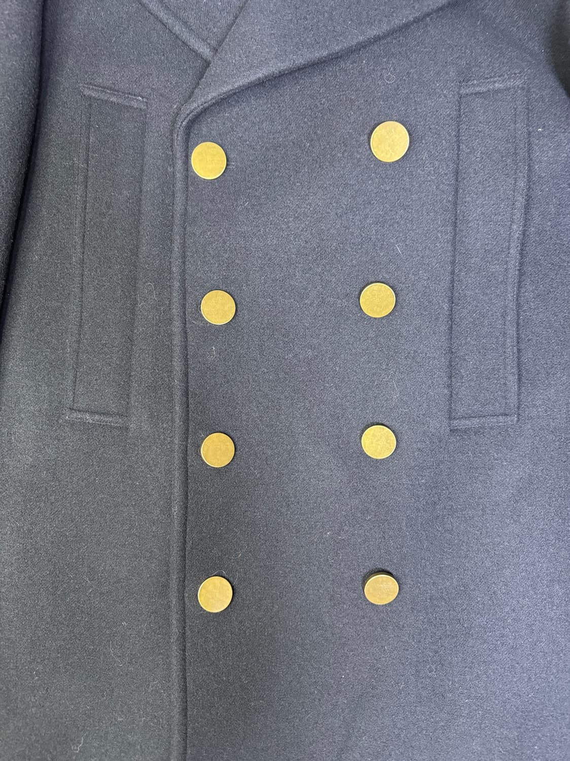 시스템 옴므 SYSTEM HOMME 네이비 캐시미어 피코트 105 상품이미지4