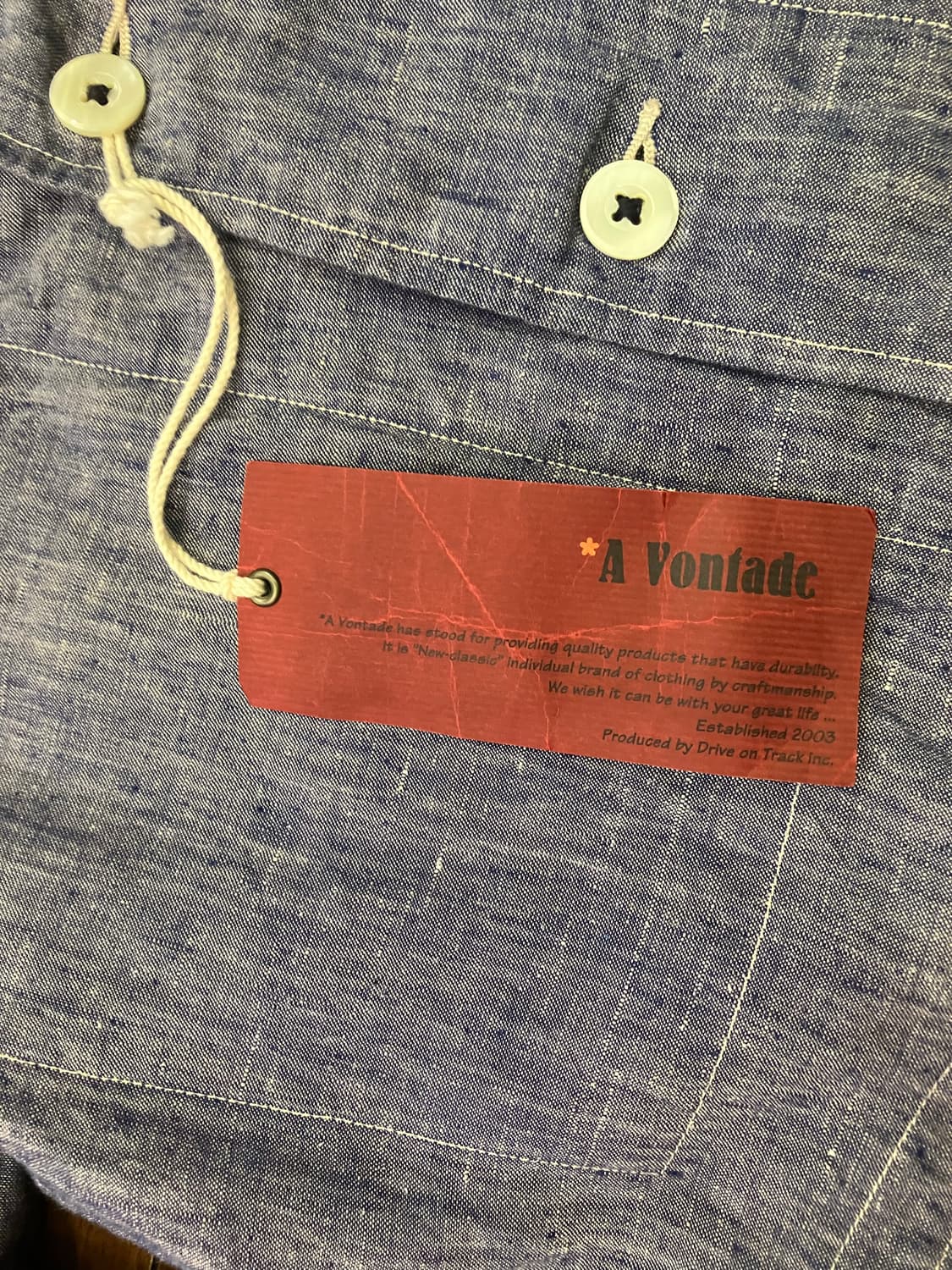 아본타지 A vontade 린넨자켓 (새상품) 상품이미지5